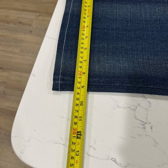 7 FOR ALL MANKIND Y2K Low Rise Embroidered Skull Pocket Boot Cut Jeans Sz 30 EUC - Picture 11 of 12